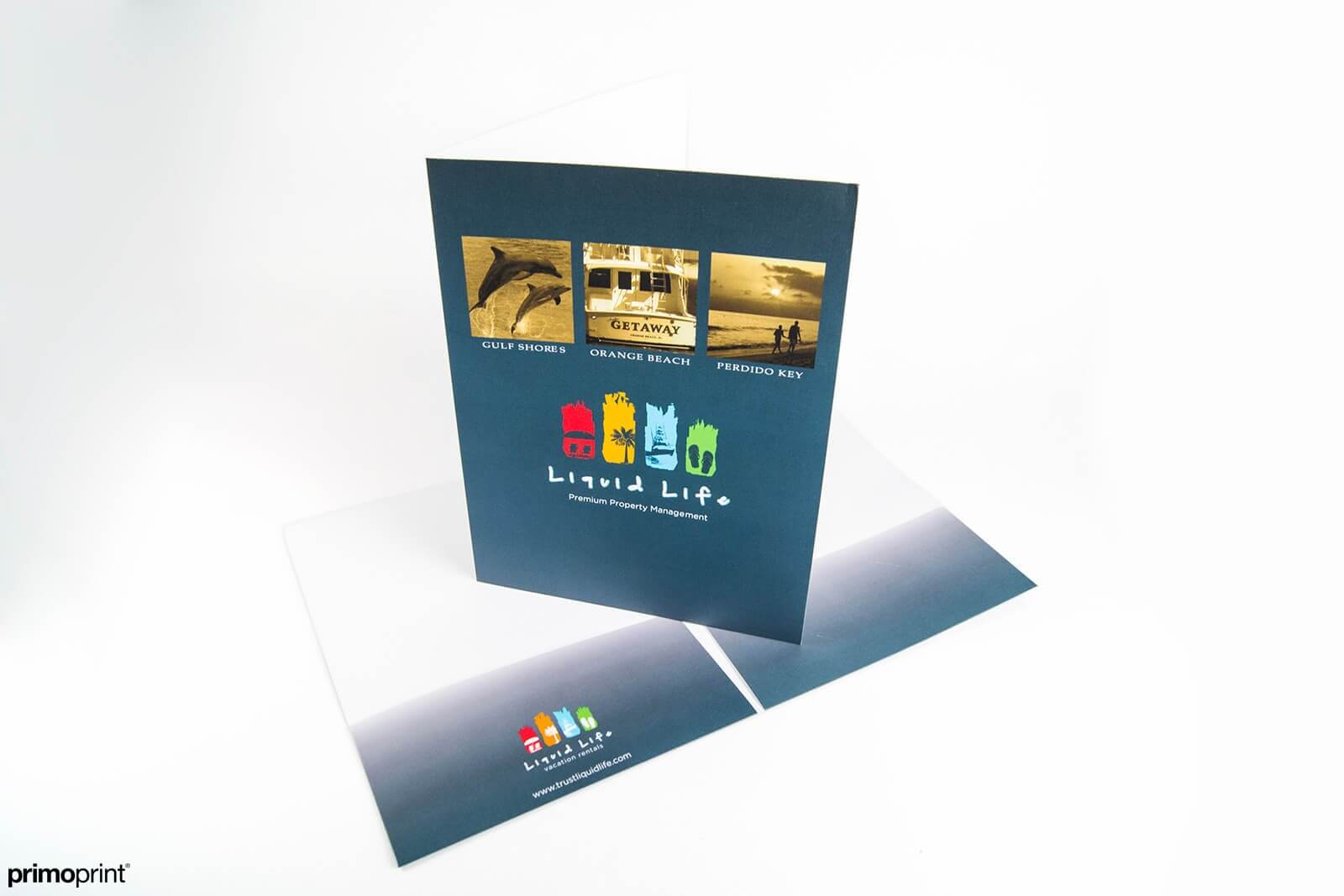 100LB Gloss Cover Presentation Folder