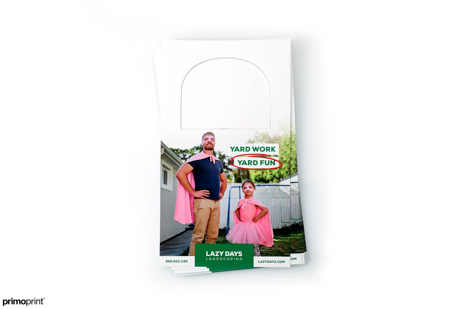 100LB Gloss Cover Door Hanger with AQ Coating 