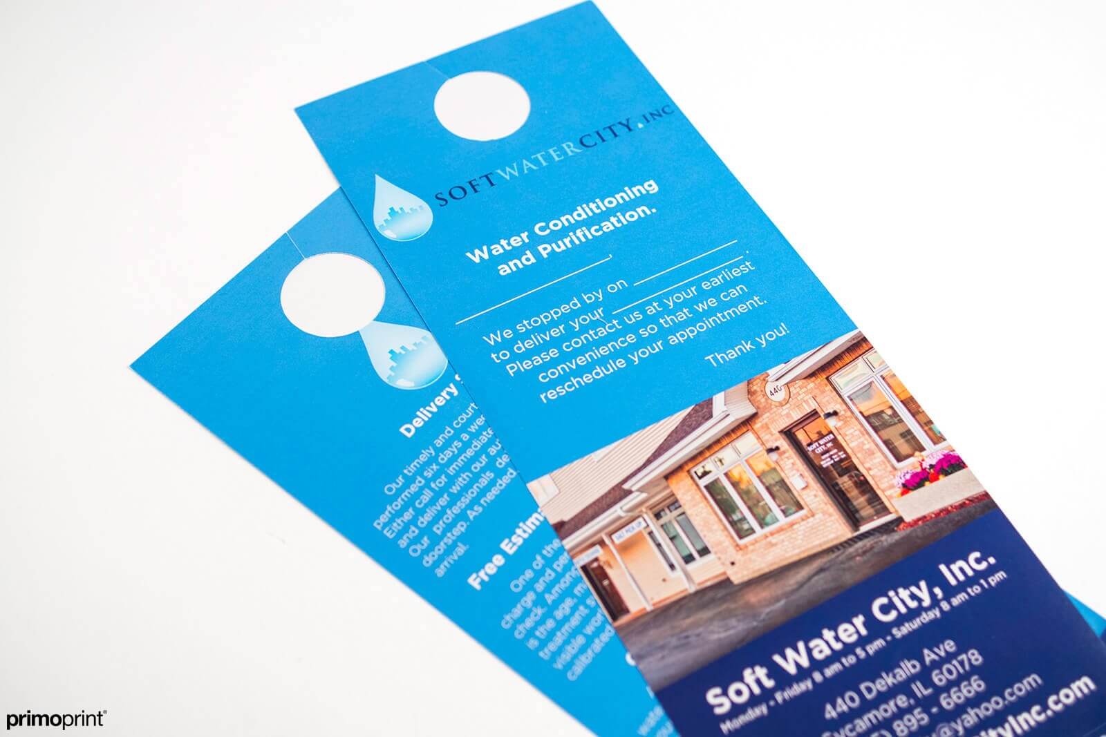 100LB Gloss Coated Door Hanger 