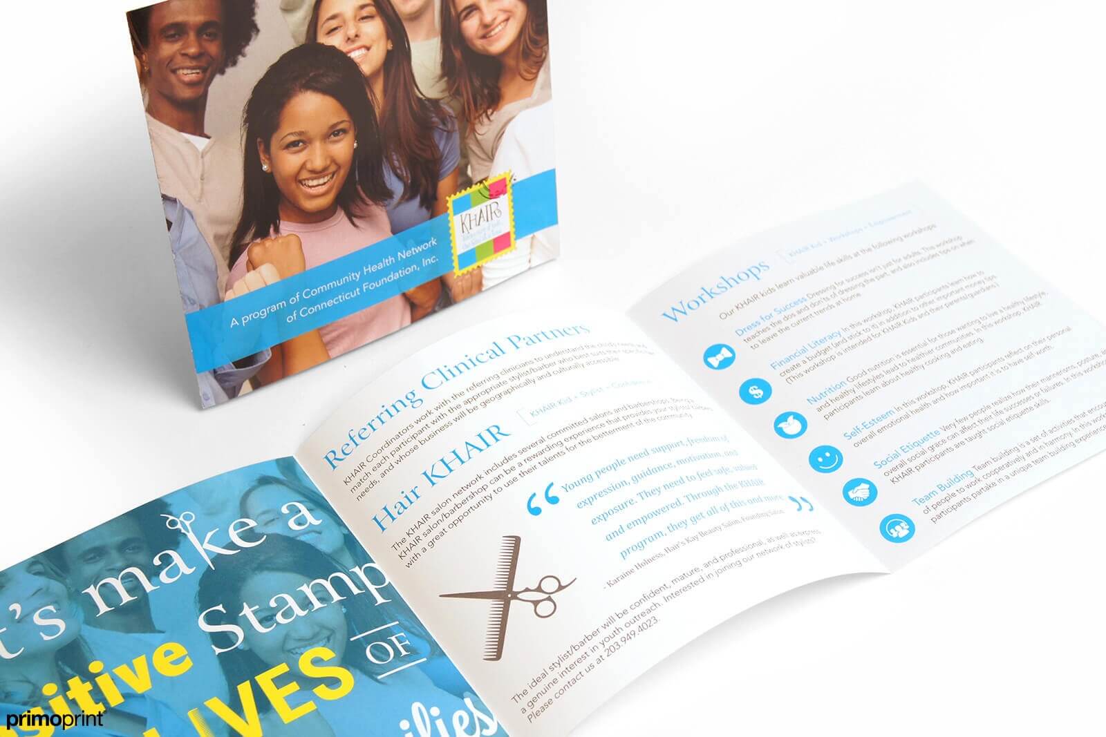 100LB Gloss Book w/ Glossy UV Coating Brochures 