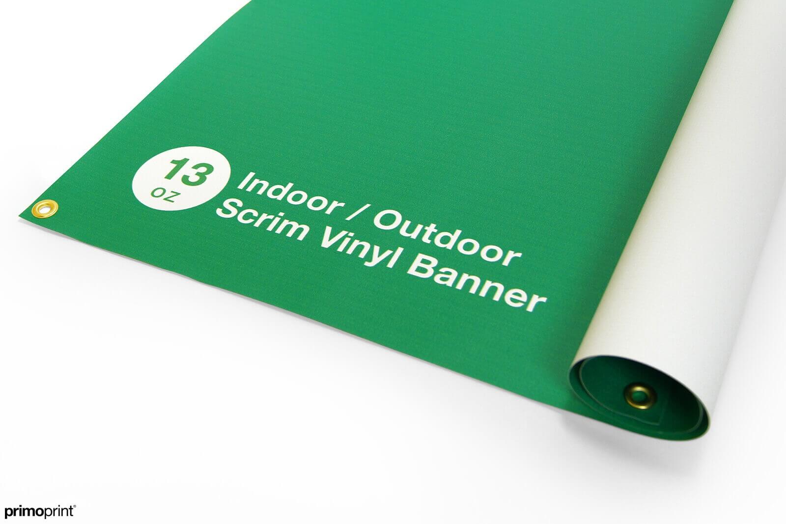 13 oz Indoor/Outdoor Scrim Vinyl Banner