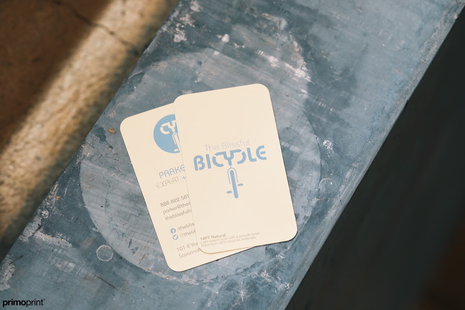 14pt Natural Business Card