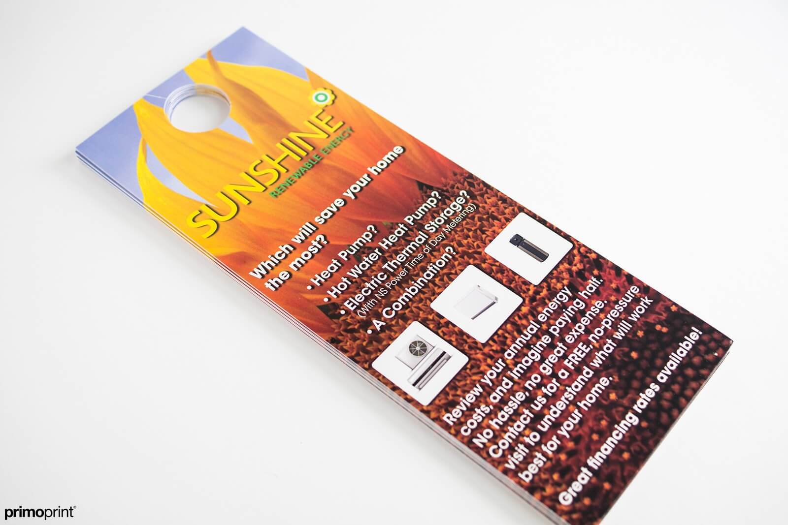Glossy UV Coated Door Hanger