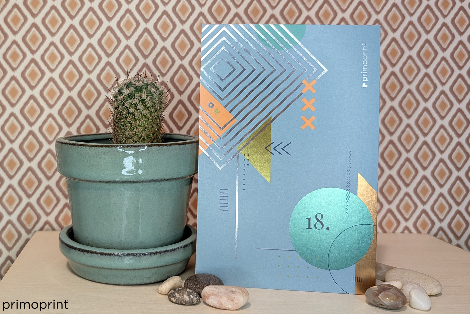 Sample 18: 16PT Inline Foil Postcard