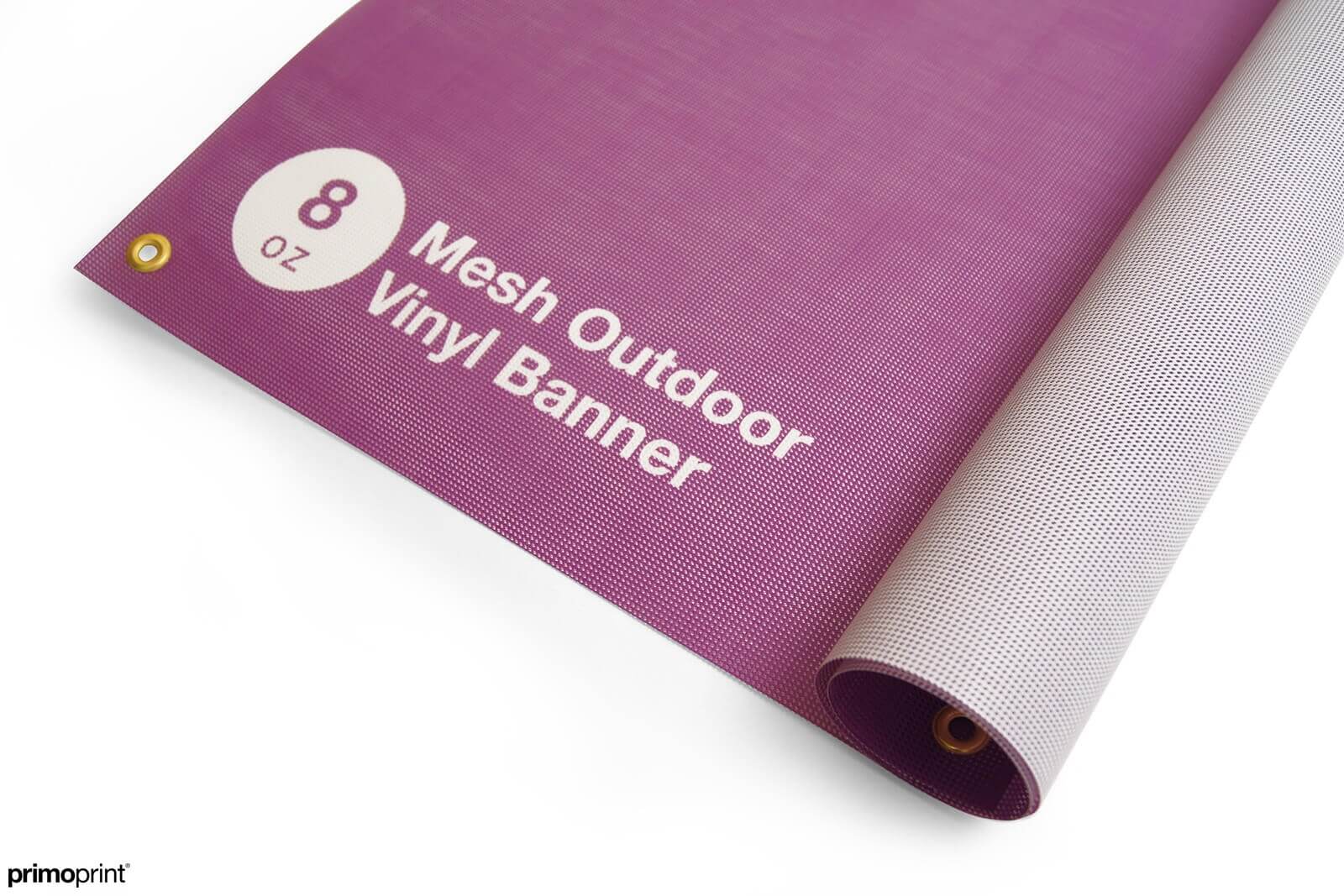 8oz Mesh Outdoor Vinyl Banner 