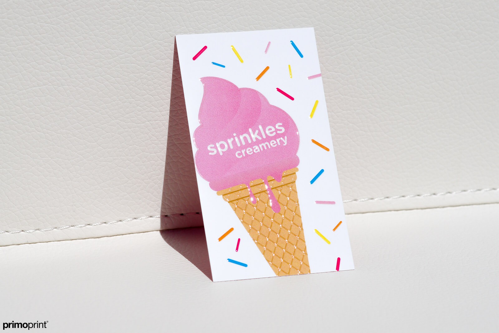 19pt Velvet Business Cards with Raised Spot UV