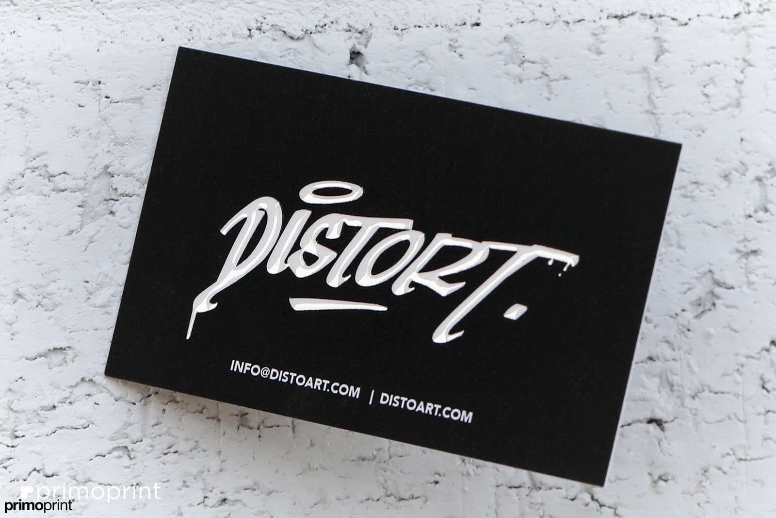 19pt Velvet Business Card with Raised Spot UV
