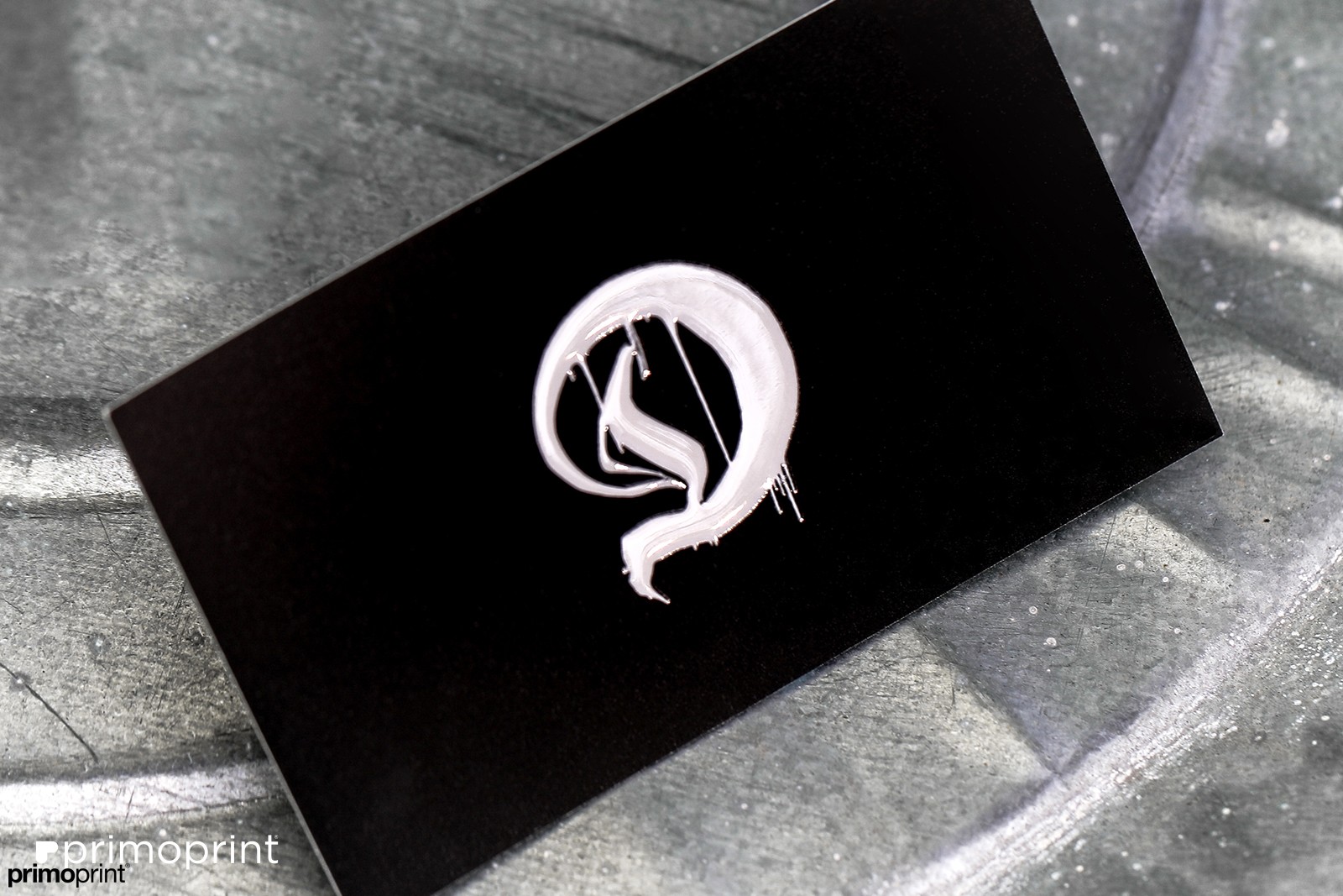 19pt Velvet Business Card with Raised Spot UV