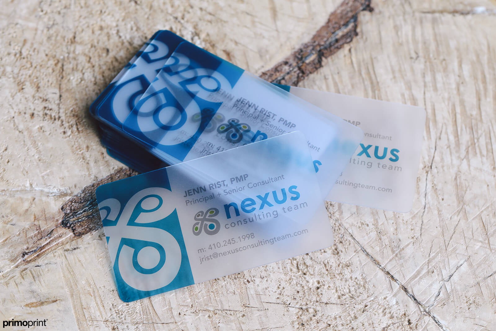 20PT Frosted Business Cards