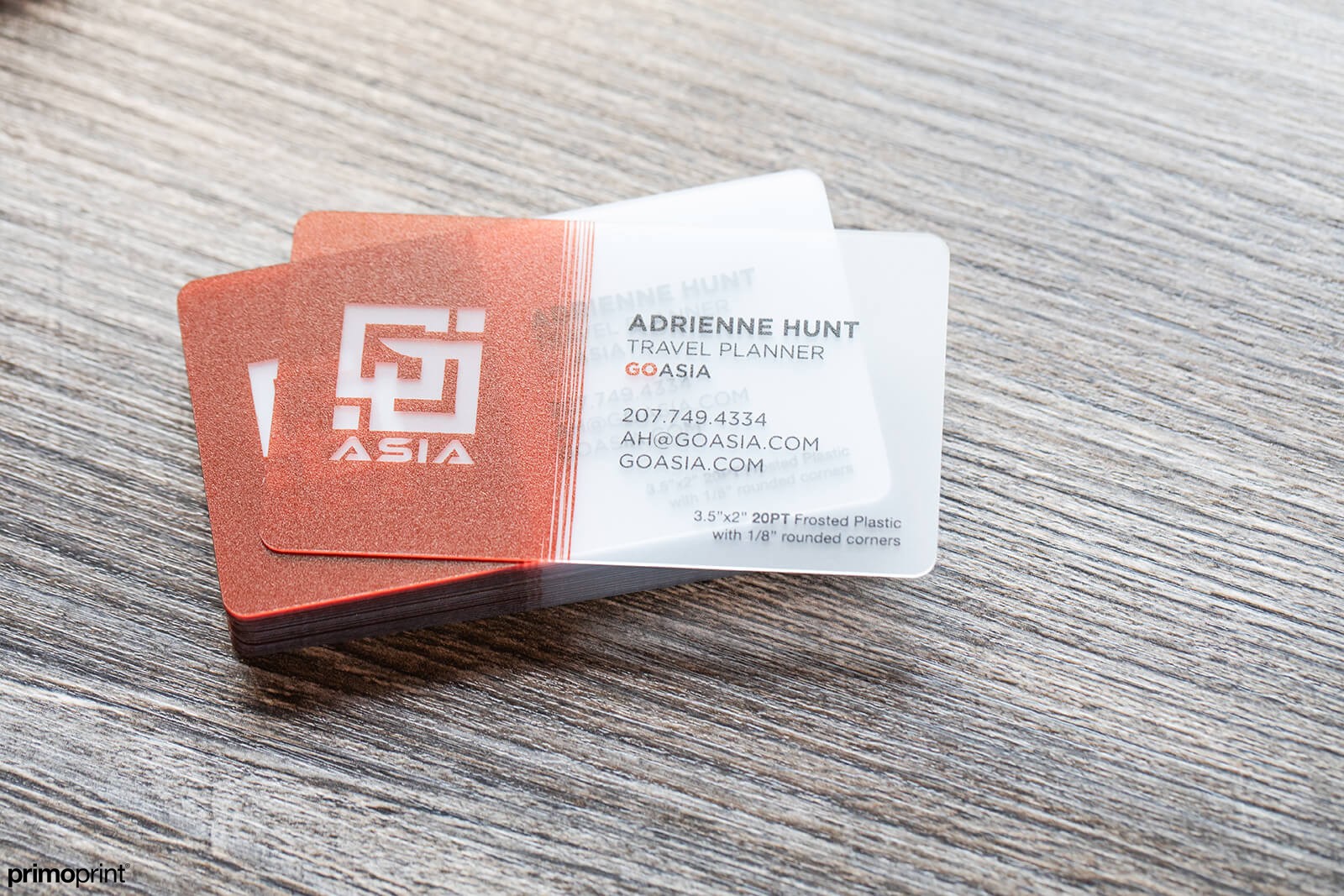 20PT Frosted Business Cards