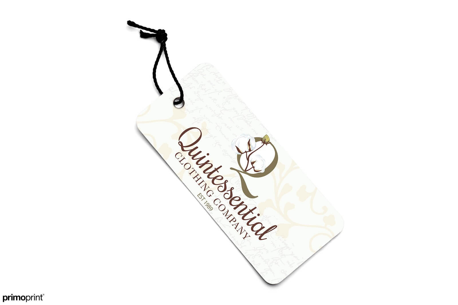 16pt Glossy UV Coated Hang Tag