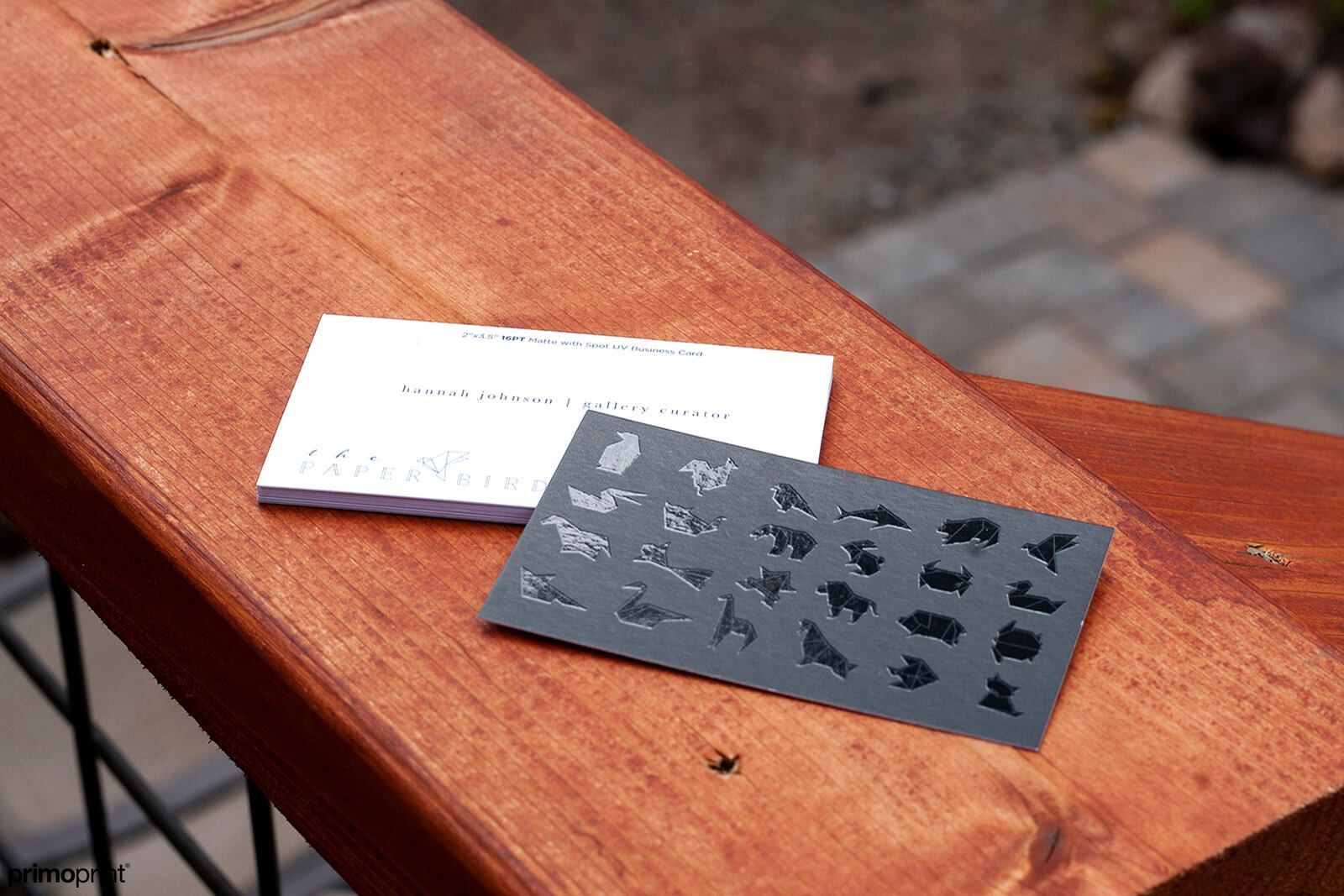 16pt Matte Business Card with Spot UV