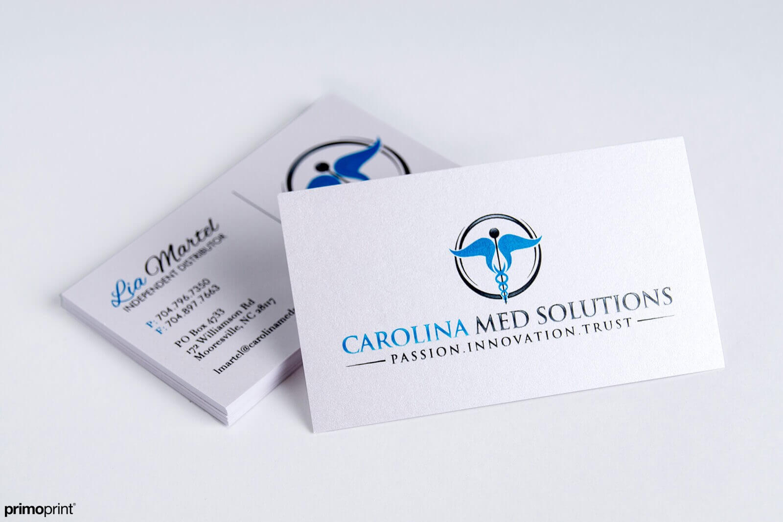 14pt Pearl Metallic Business Card