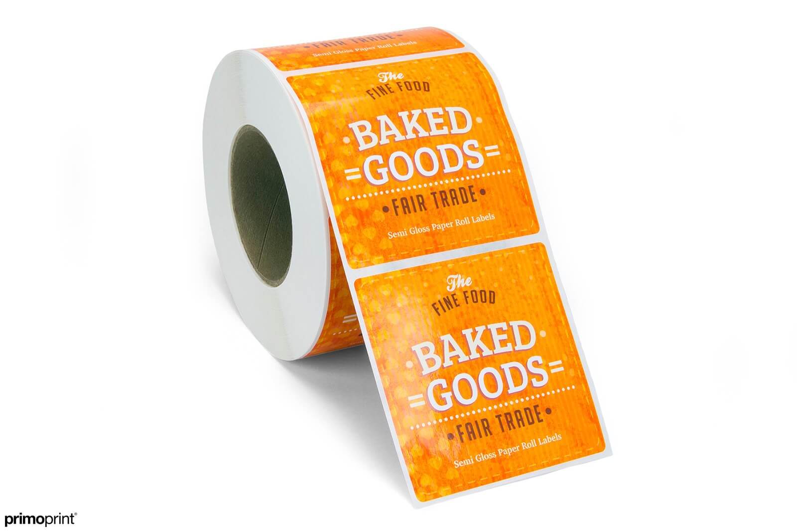 Semi-Gloss Paper Roll Label