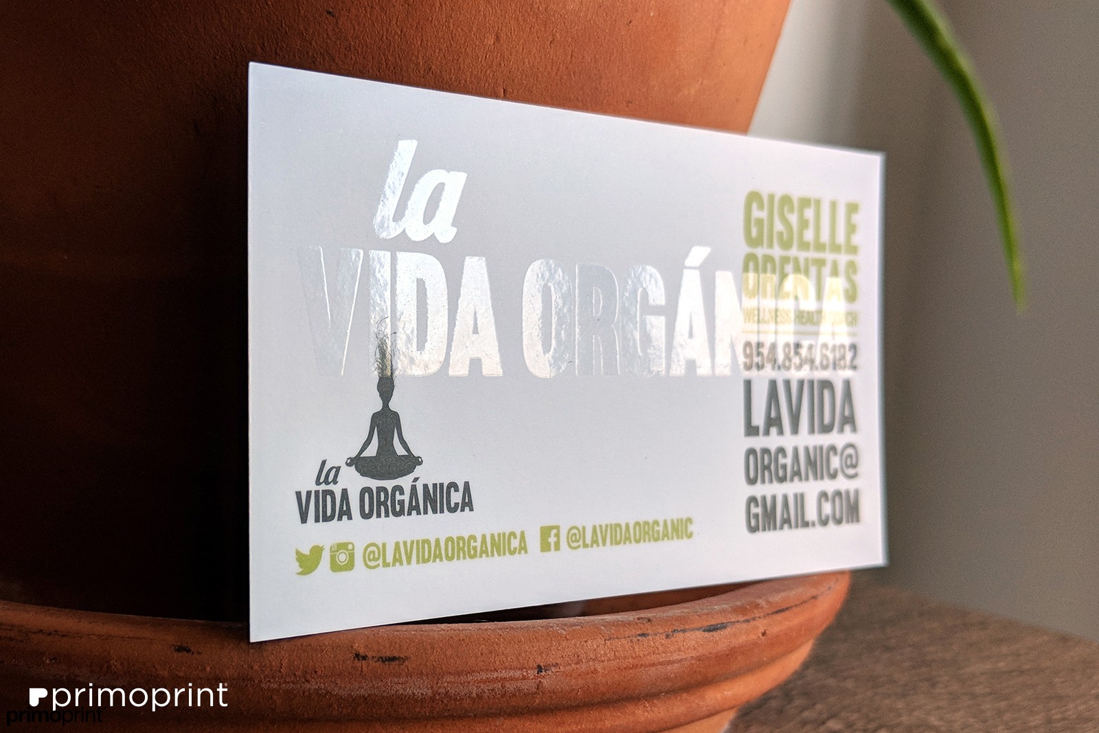 19pt Silk Laminated Business Cards with Spot UV