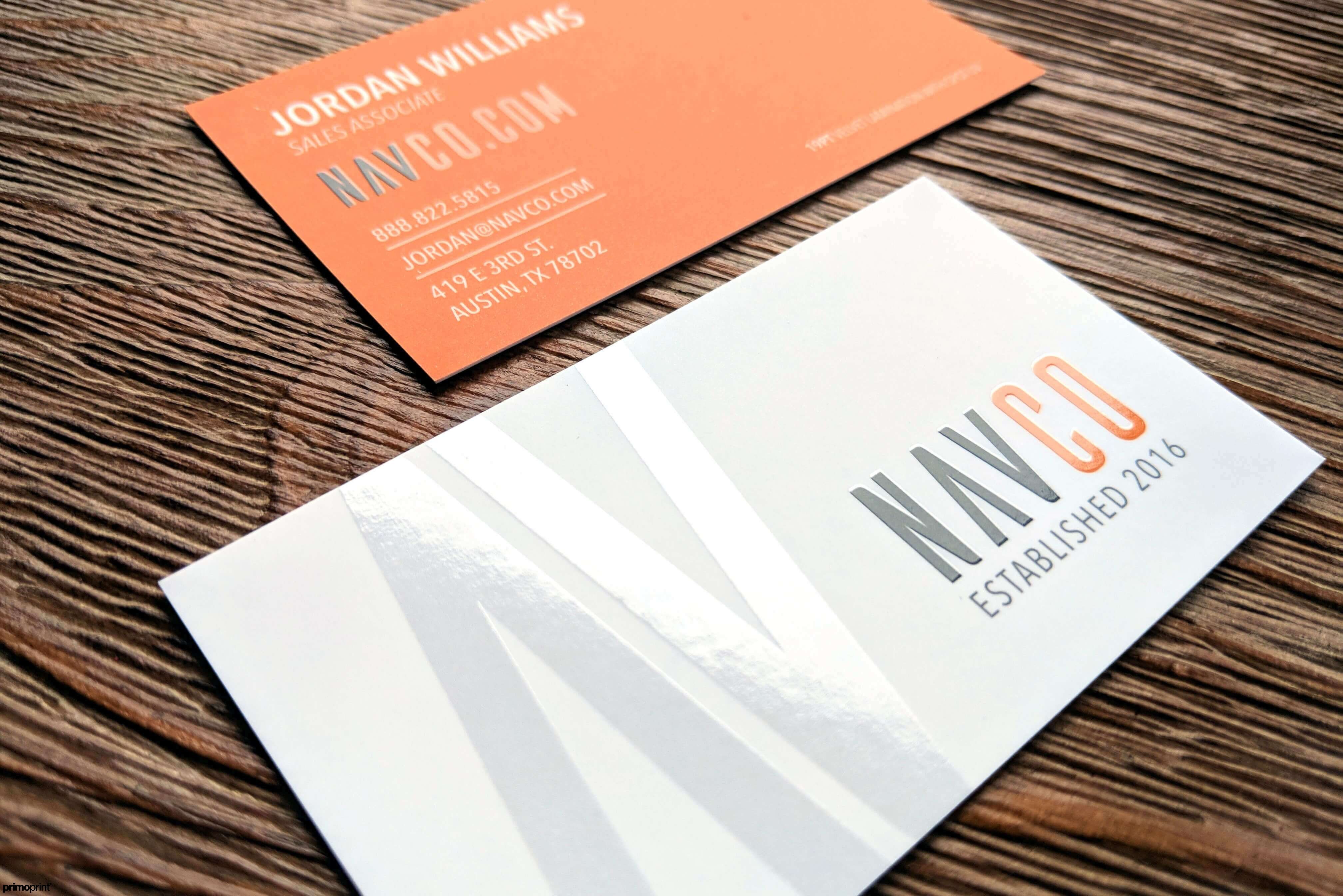 19pt Velvet Business Card with Spot UV 