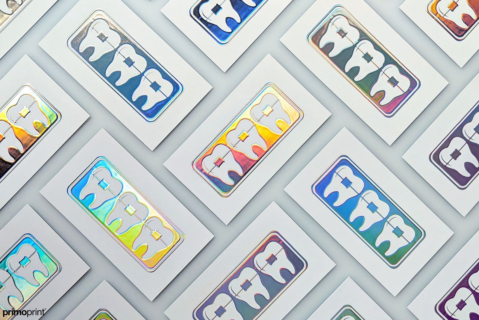 19pt Velvet Business Card with Holographic Raised Foil 