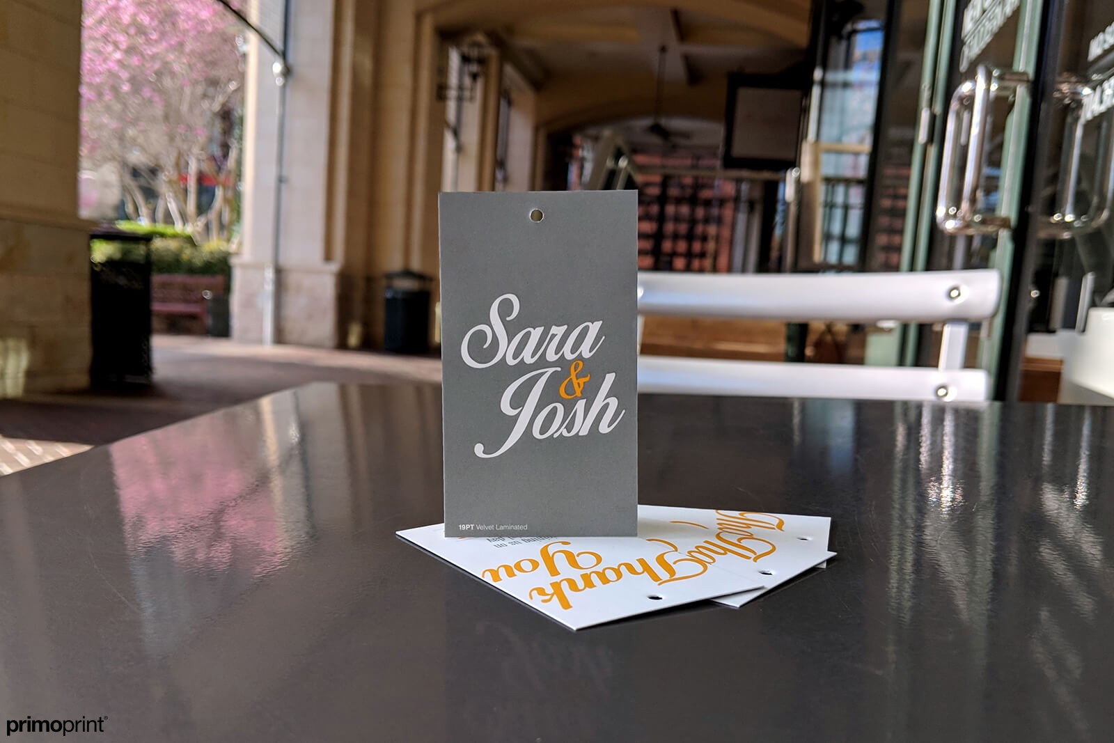 Velvet Laminated Hang Tag