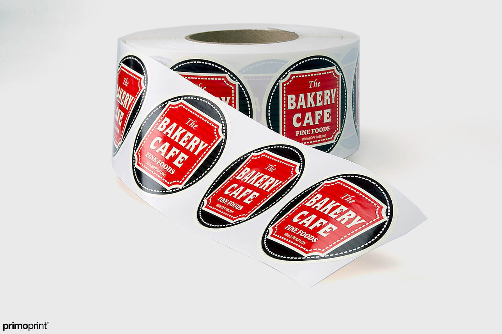 White BOPP Roll Label